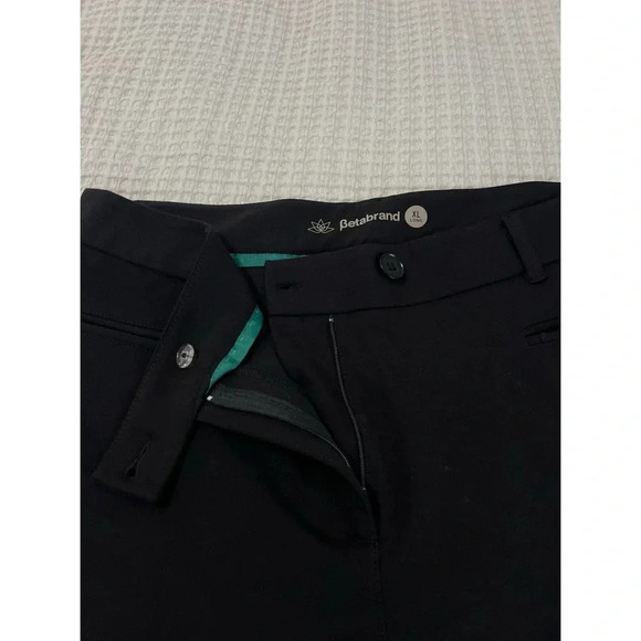 Betabrand Pants Women’s XL Long Black Crop Lite Yoga Stretch Dress Pant - Picture 13 of 15